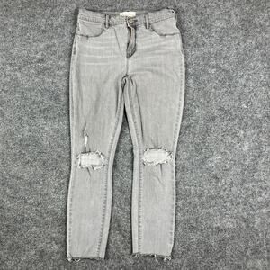 PacSun Ankle Jegging Womens Size‎ 28 Gray Distressed Skinny Stretch Denim Pants